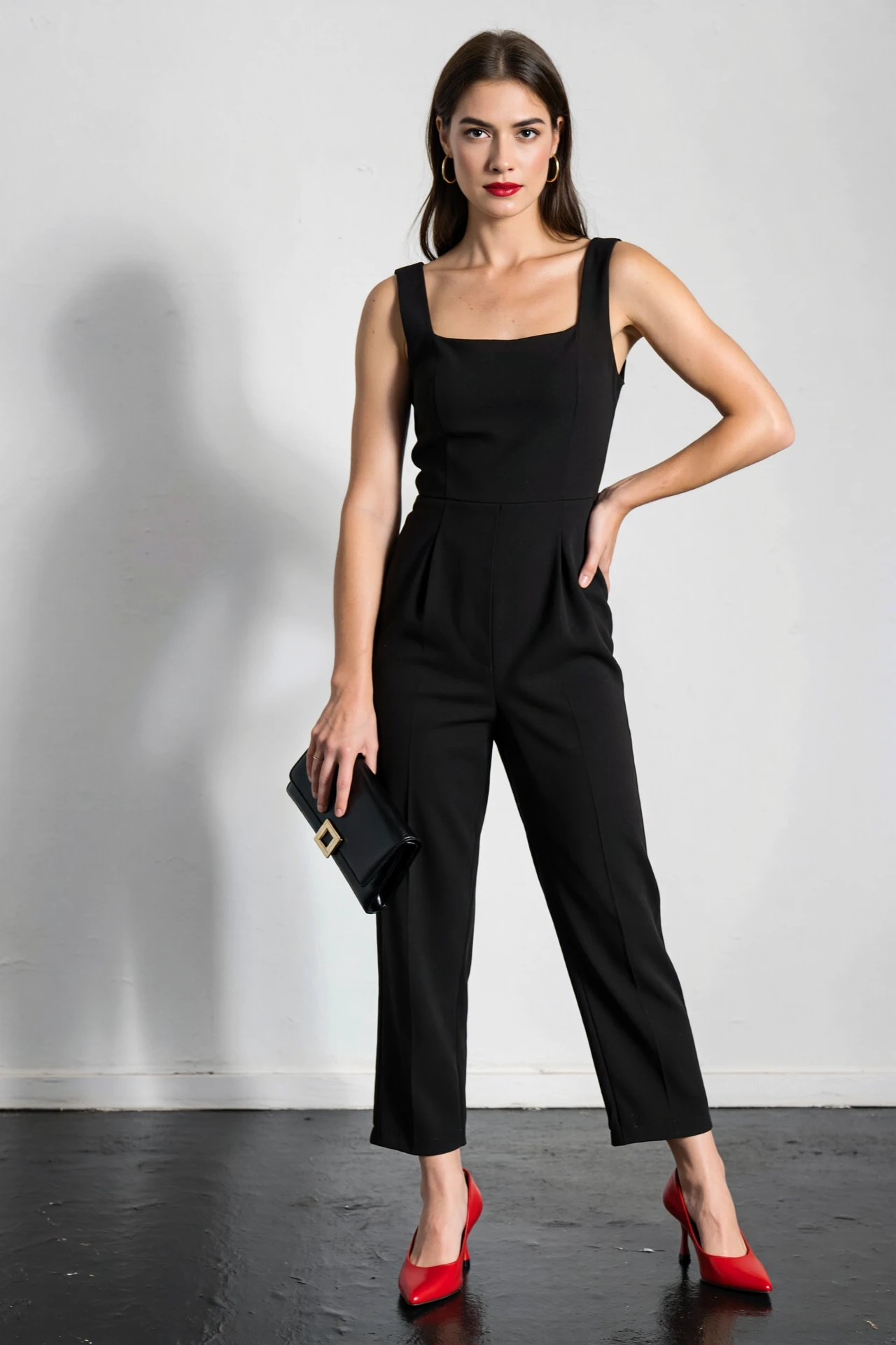35 Shoe Ideas to Wear with Black Jumpsuit