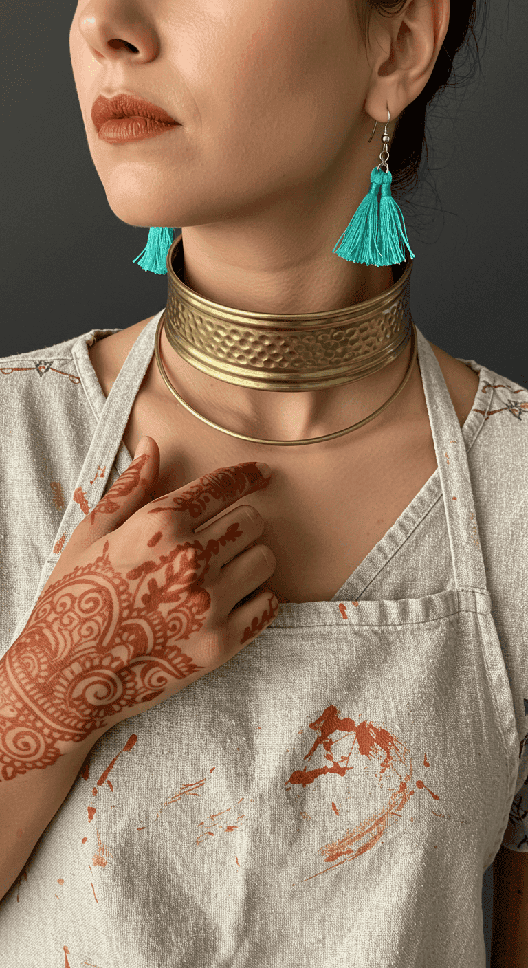 39 Chic Necklace Ideas to Complement Big, Dangling Earrings