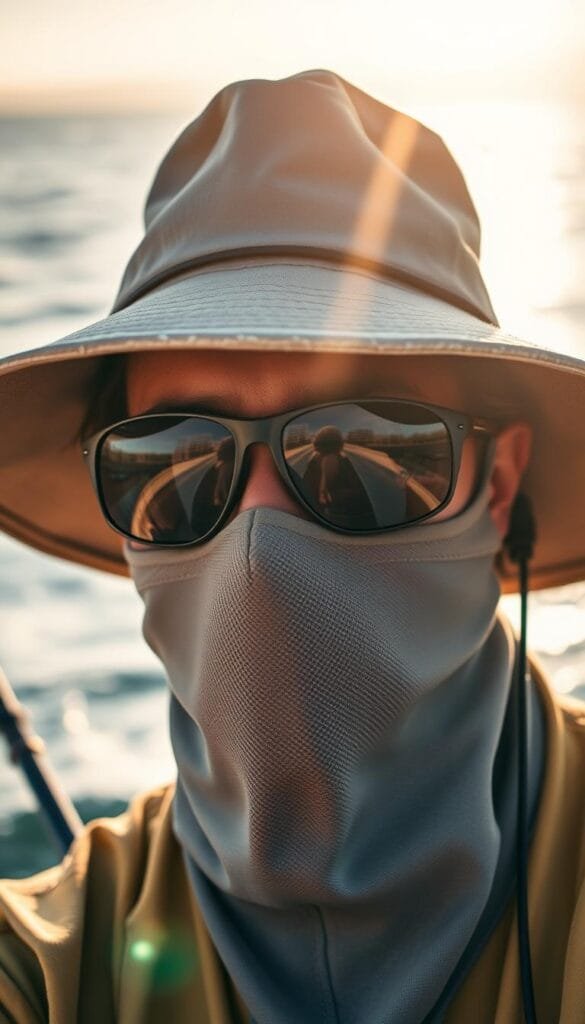 fishing hats and face protection