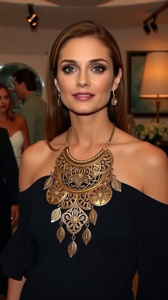 22 Stunning Jewelry Ideas to Elevate Your Off-the-Shoulder Dresses [+Trends & Tips]